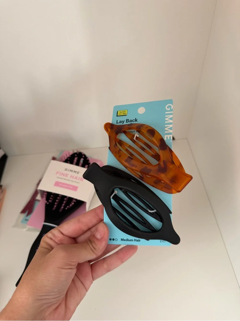 Gimme Fine Hair Vented Detangling Brush - Black
